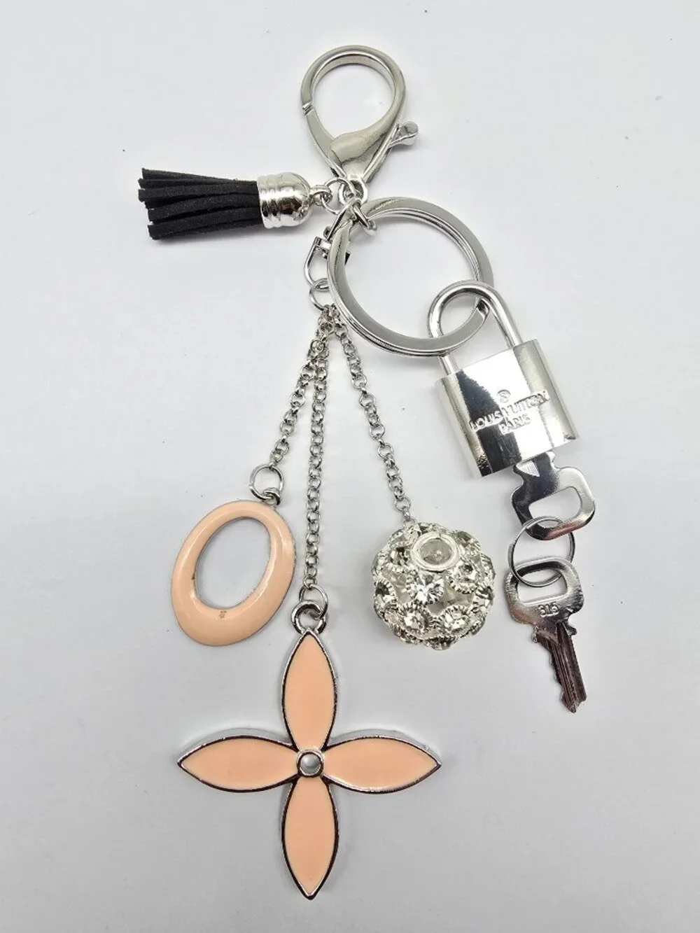 Authentic Louis Vuitton Silver Lock 🔒 Unbranded Keychain Bag Charm LV
